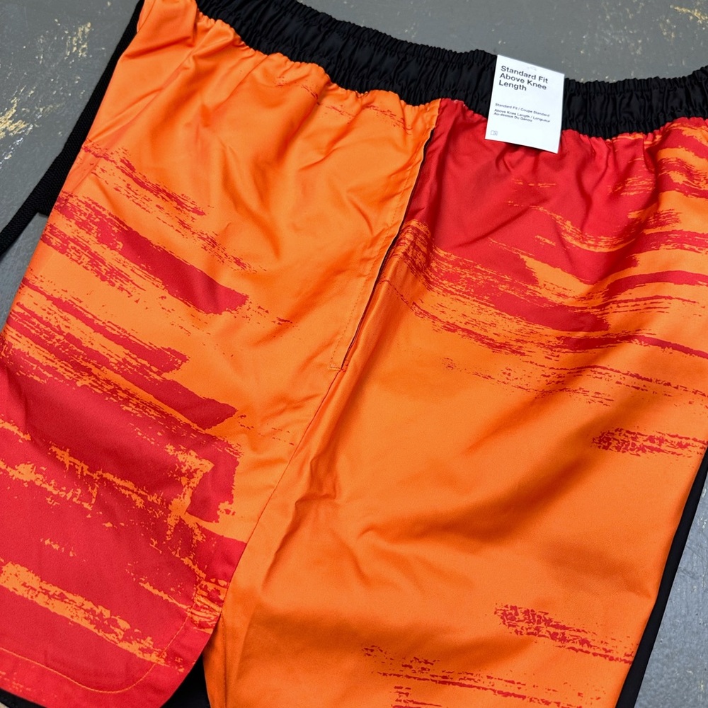 Nike Woven Flow Sportswear Shorts Woven Black Orange DV9605-010 XL Essentials - Picture 6 of 13